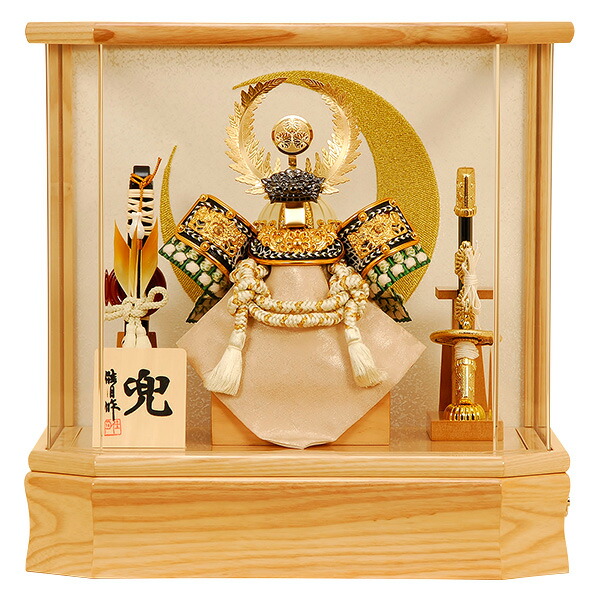 楽天市場】五月人形 佳月 K-116 毛利元就 コンパクト ケース飾り 兜