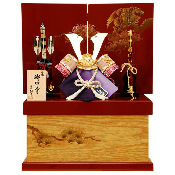 楽天市場】五月人形 佳月 K-27 大鍬兜 収納飾り コンパクト収納 端午の