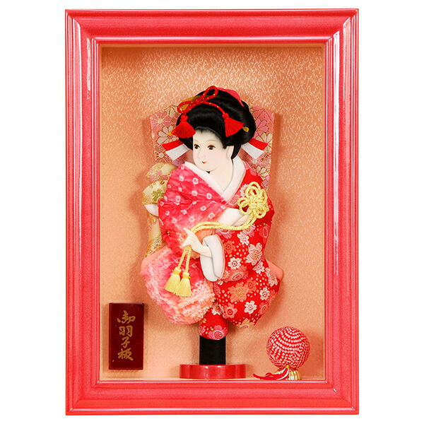 秀徳　額入羽子板 hago-skt10-enji_white15_4472x.