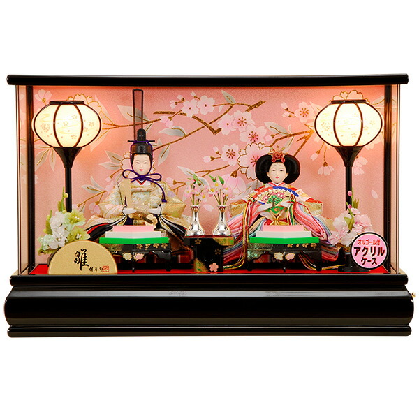 楽天市場】雛人形 ひな人形 K108 コンパクト オルゴール付き 佳月
