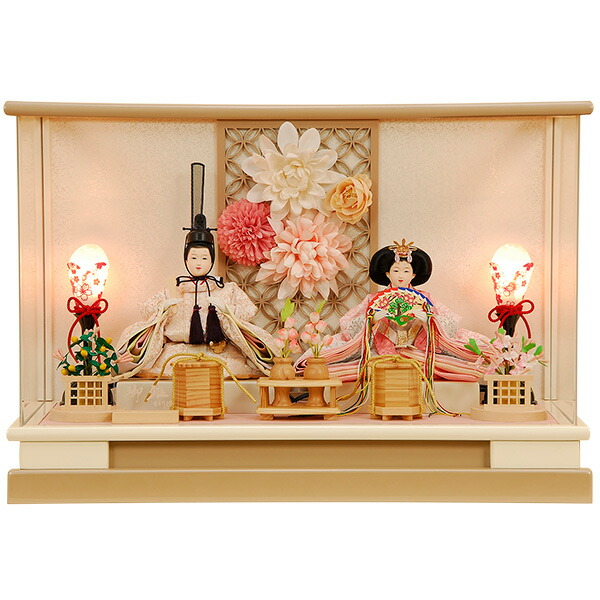 楽天市場】雛人形 ひな人形 K111 コンパクト 佳月 オルゴール付き