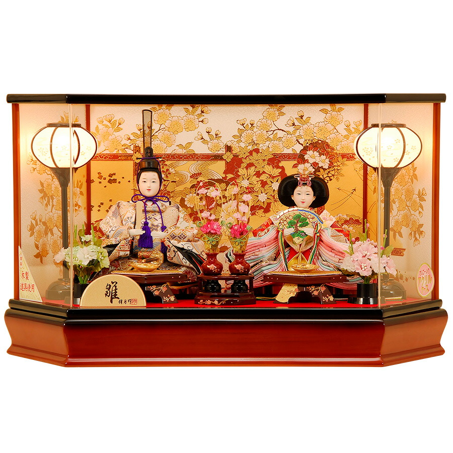楽天市場】雛人形 ひな人形 K111 コンパクト 佳月 オルゴール付き