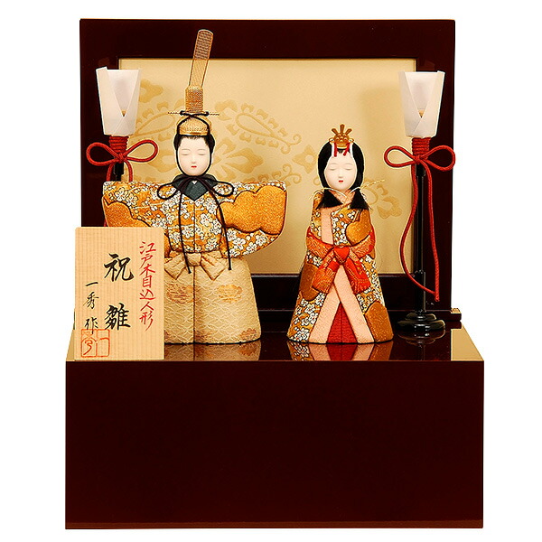 楽天市場】【木目込】木目人形:鎌倉雛:一秀作【木目込親王飾 楽天市場】【木目込】木目人形:鎌倉雛:一秀作【木目込親王飾