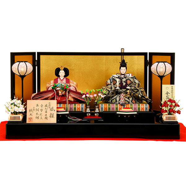 楽天市場】正絹 雛人形 京雛102【ひな人形】【佳月】【かげつ】【京雛