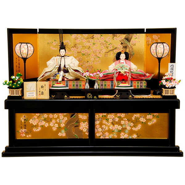 雛人形　K9【ひな人形】【佳月】【かげつ】【佳月オリジナル】【送料無料】【京都西陣帯 瑞鳥文綴織之御束帯（ずいちょうもんつづれおり）】【平飾り】【本着せ】【高級品】