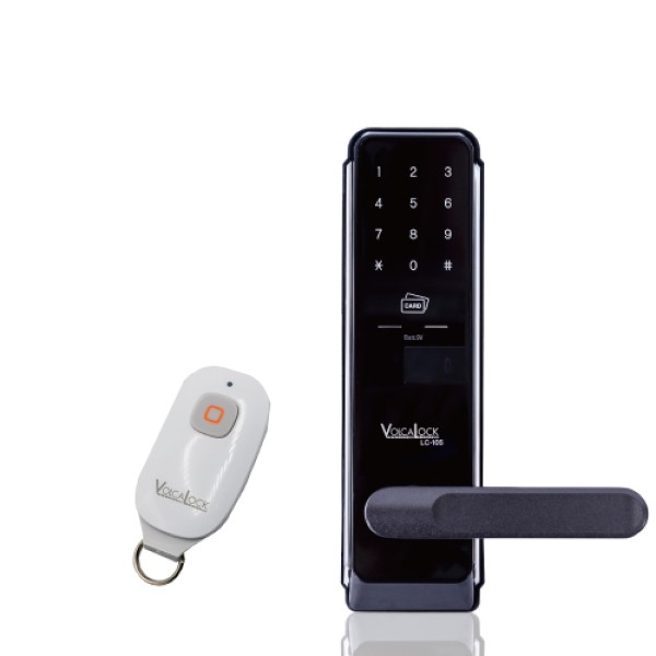 【電池錠 LOCKMAN】ロックマンジャパン デジタルドアロック　LC-105-R リモコン搭載モデル /自動施錠