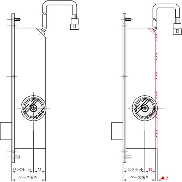 美和ロック MIWA U9 ドア厚42-49mm AL4M-1 本締電気錠 木材・建築資材