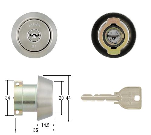 楽天市場】MIWA 美和ロック U9シリンダー LA用 扉厚33〜42mm