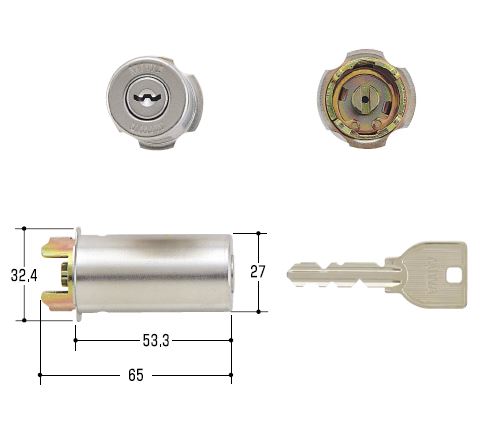 MIWA U9 RA シリンダー ST(シルバー)扉厚36mm 取替 交換 鍵 カギ 美和ロック