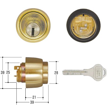 SHOWA ユーシン・ショウワ NX-535 CL 397-05-S06-40-CY 扉厚38～41粍