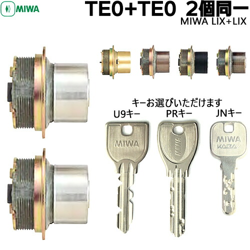 【1位】 MIWA TE0.CY 2個区別不能 U9 PR JN 鍵 円柱 取り替えっこ用円柱手当たり6本付 U9/PR/JN(ディンプルキー)TE0.CYMIWA TE0 (LIX)手合い 取り替えっこ円柱 美和ロック 取り替えっこ 取替 DIY 部屋の入り口 ツーロック