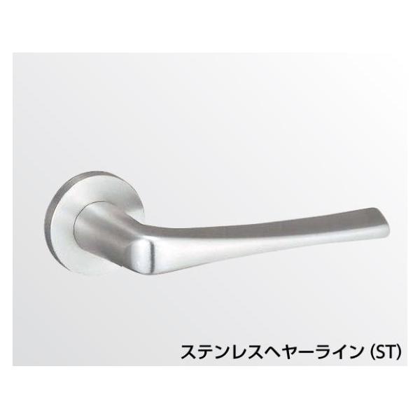 美和ロック LA5１.KNB 扉厚42～49mm　ＬＡ用ステンレスヘヤーライン　レバーハンドル（SＴ）（左右勝手兼用）　 【在庫品】