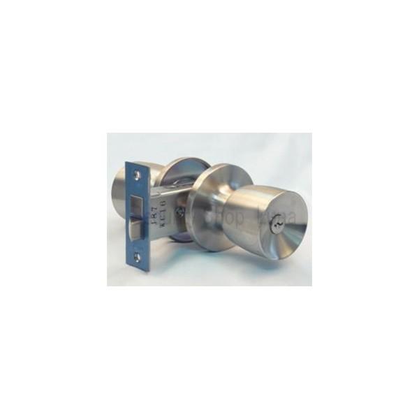ＭＩＷＡ　Ｕ９MHMD-1LS バックセット（BS64mm）　シルバー（ＳＴ）　（空錠・ＯＭシリーズ交換用本締付モノロック　外側：シリンダー付ノブ／内側：サムターン