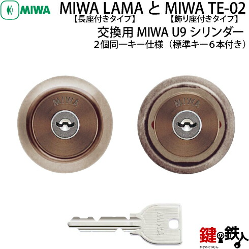 楽天市場】《5》MCY-419MIWA LZ-1 勝手口の鍵(カギ)の取替え用