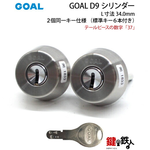 【71-2P】GOAL TXのD9円柱の取り替えっこ尻っ方天下太平の数詞「37」L大きさ34.0mmD-TX 37-34しろがね色色2個区別不能手当たり手合いの取り替えっこ用円柱■標準尺度手当たり6本付き添い人■