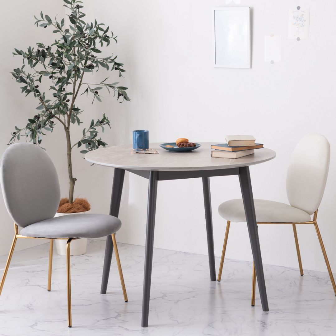 大理石調 円形テーブル