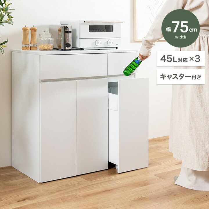 ゴミ箱付きキッチンカウンター