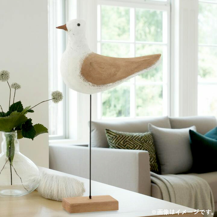 【10%OFF!】カモメスタンド ナチュラルウッドL カモメの木彫りオブジェ 置物 オブジェ 鳥 木製 インテリア雑貨 インテリア小物 ディスプレイ雑貨 生活雑貨 雑貨 おしゃれ オシャレ おもしろ zakka 北欧 かわいい イミテーション