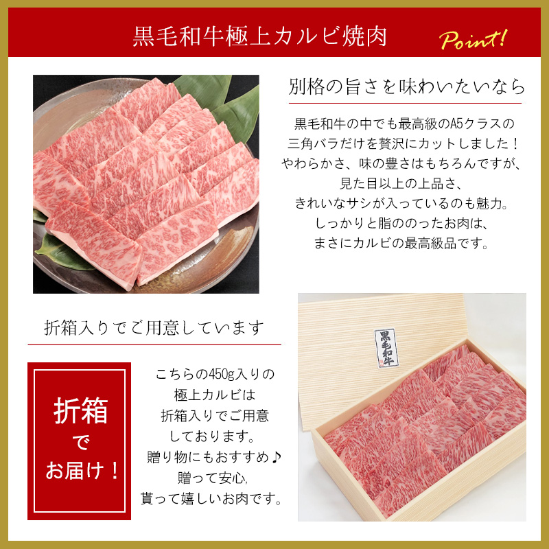 楽天市場 黒毛和牛極上カルビ焼肉 450g 送料無料 国産 国産牛 牛肉 焼肉 焼き肉 鉄板焼 q バーベキュー スライス ギフト プレゼント 贈答 あす楽 春ギフト お祝い 熨斗 のし 冬ギフト お歳暮 御歳暮 コリアタウンのお肉屋さん