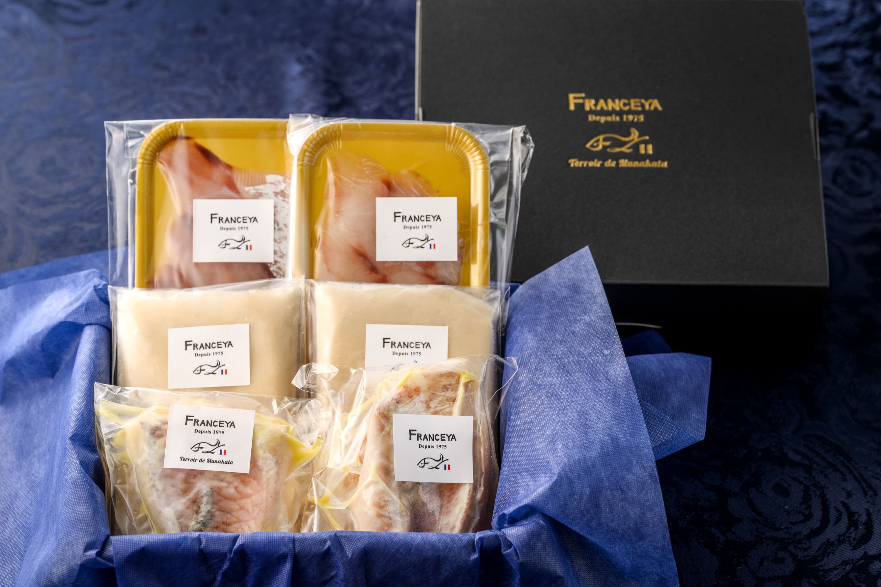 FRANCEYA　グルメセット　A-1（玄界灘産天然魚のカルパッチョ２食・季節野菜のスープ２食・天然鯛の白ワイン蒸し２食）お歳暮 お祝 お取り寄せ