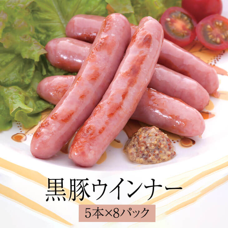 ウインナー 黒豚 黒豚ウインナー8パック おかず 冷凍 国産 セット お弁当 焼き肉ギフト プレゼント バーベキュー 鹿児島産 送料無料 AKR Food Company株式会社 タビグルメ