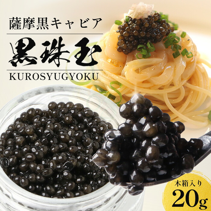 薩摩黒キャビア 黒珠玉 20g 国産 キャビア おすすめ パスタ おつまみ クラッカー クリームチーズ 料理の色どり！ ワインのお供に お取り寄せ 高級食材 贈答用 黒キャビア 珍味 ギフト プレゼント お中元 黒殊玉 送料無料 鹿児島 枕崎 タビグルメ
