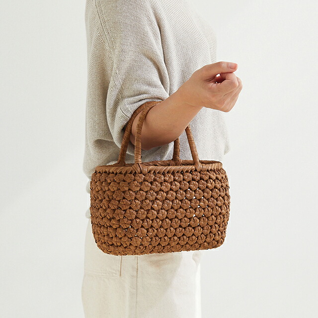 楽天市場】極太ひごのくるみ籠(市松編み/横長/小サイズ/六つ編み取手