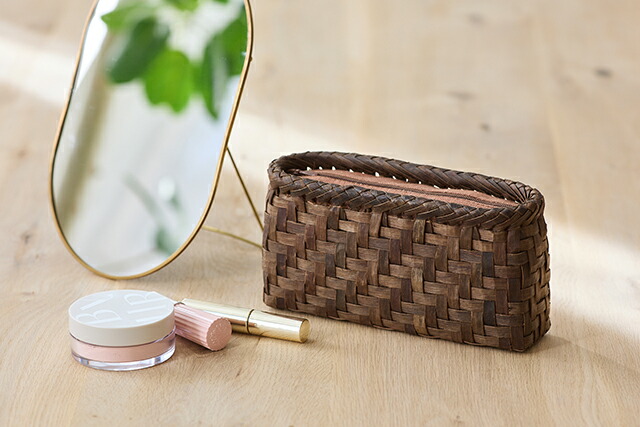 クルミ皮長財布 楽天市場】くるみ長財布(国産材/表皮/網代編み/内側本革)(約)幅21×高さ