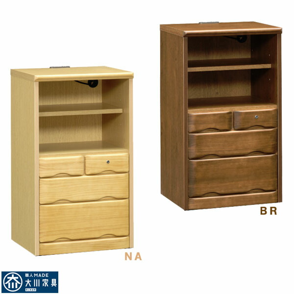 FAX台 鍵付 ナチュラル R6230NA FAX台 鍵付 ナチュラル R6230NA