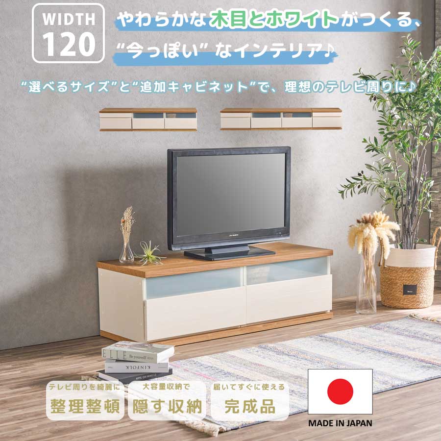 テレビ受像機ゲーム盤 収納家具 幅120 奥ぶかさ45 大静電容量 抽き出し  日本製 成し遂げる品 今めかしい オシャレ 北欧 韓国 バイ色つや 分かりやすい テレビ受像機台 テレビ受像機ゲーム盤 リビング納める 心地好い 国産 AV設備 吊りひも細長い切口 吊りひも穴 フルオープンレール