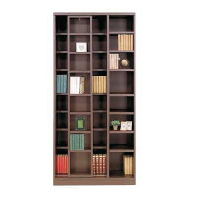 スライド式本棚 本格仕様 快適スライド書棚 オープン・上置き付き 3列 通販 - ディノス