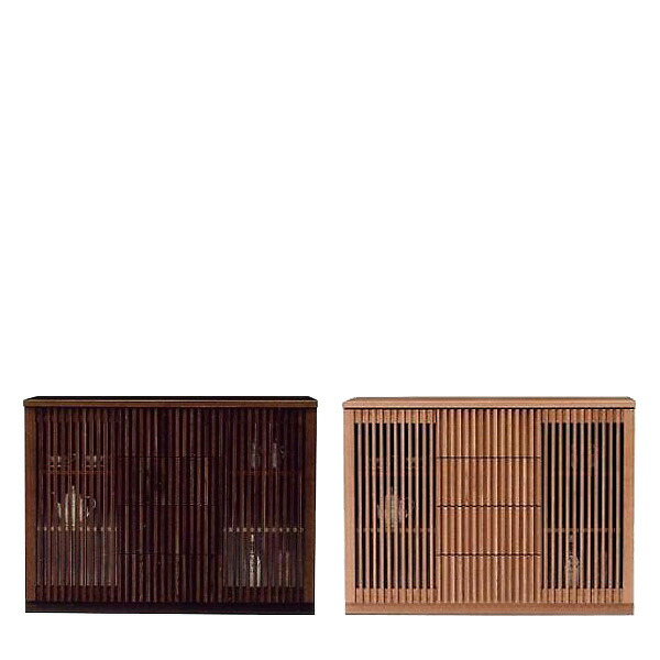 サイドボード キャビネット 完成品 幅120 キッチン収納 おしゃれ オシャレ ブラウン ナチュラル タモ材 国産 送料無料 通販 アウトレット価格並｜大川家具 Matsumoto