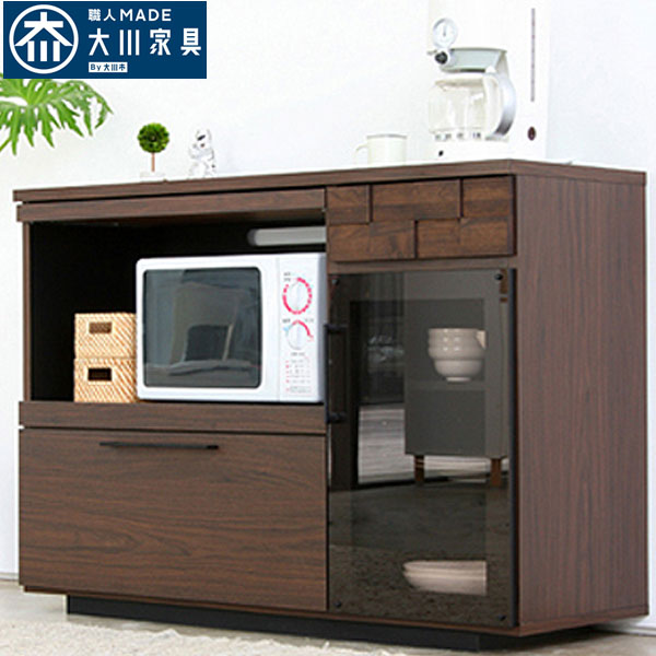 キッチンカウンター カウンター レンジ台 幅120 カウンター下収納 おしゃれ オシャレ 完成品 モダン 家電収納 キッチン収納 送料無料 アウトレット価格並
