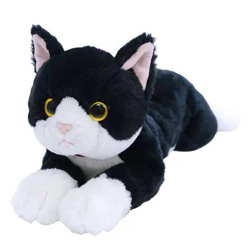 楽天市場】【即納】ひざねこシリーズ『ハチワレ』体長約 45cm : あお