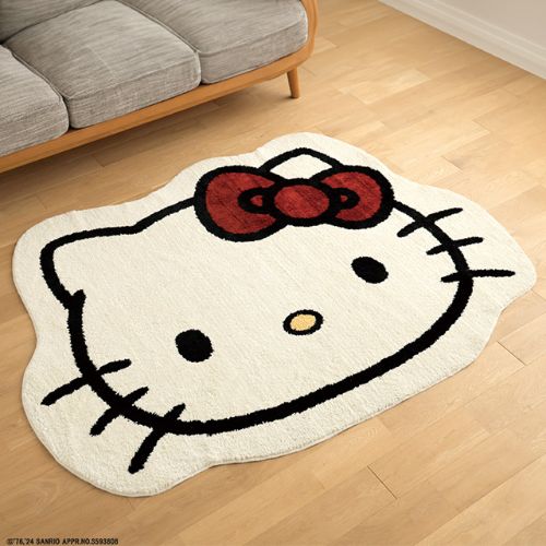 楽天市場】サンリオ ハローキティ ダイカットキティ タフトマット