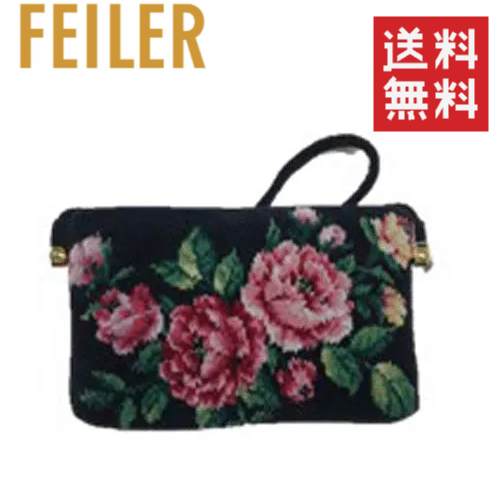 【ネコポスで送料無料】FEILERローズアダージョ ヨコ型ショルダーバッグ（ROA212028） /フェイラー/シュニール織/ポシェット/ショルダー/ショルダーバッグ
