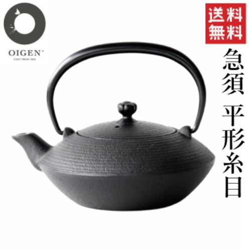 楽天市場】南部鉄器【盛栄堂（及源/OIGEN）】鉄急須 平型糸目 0.4L (E