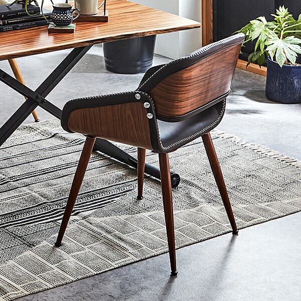 P3倍 7 17 土 10 00 チェア パーソナルチェア 北欧 合皮レザー調 デスクチェア ゆったり ダイニングチェア イス 1人用 スチール脚 おすすめ 自宅 在宅ワーク Pcチェア テレワーク カフェチェア ブラウン ホワイト Gulbaan Com