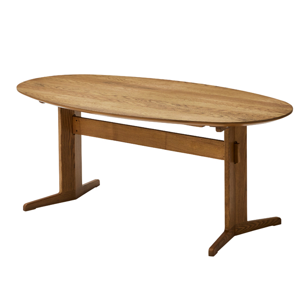 楽天市場 ダイニングテーブル 単品 幅160cm 4人用 楕円形 丸テーブル オーク 天然木 おしゃれ 木製 北欧 オーバル型 テーブル 家具shop G Foret