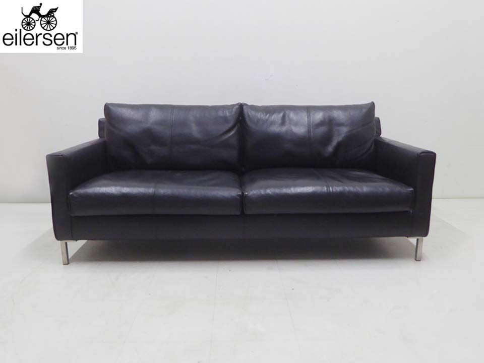 楽天市場】美品 ACTUS アクタス□eilersen アイラーセン□定価86万円 STREAMLINE SOFA ストリームライン ソファ 2PW  2人掛けワイド 黒 本革レザー : 買取ドットコム 楽天市場店