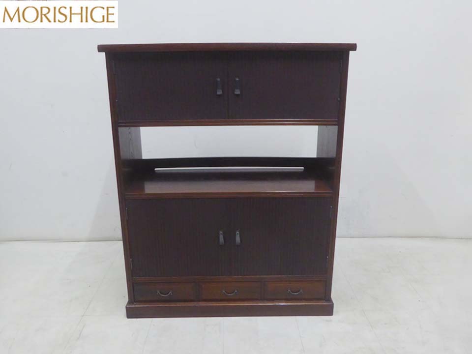 美品■MORISHIGE モリシゲ■リビングゲーム盤 茶箪笥 収納家具 納める 押し入れ