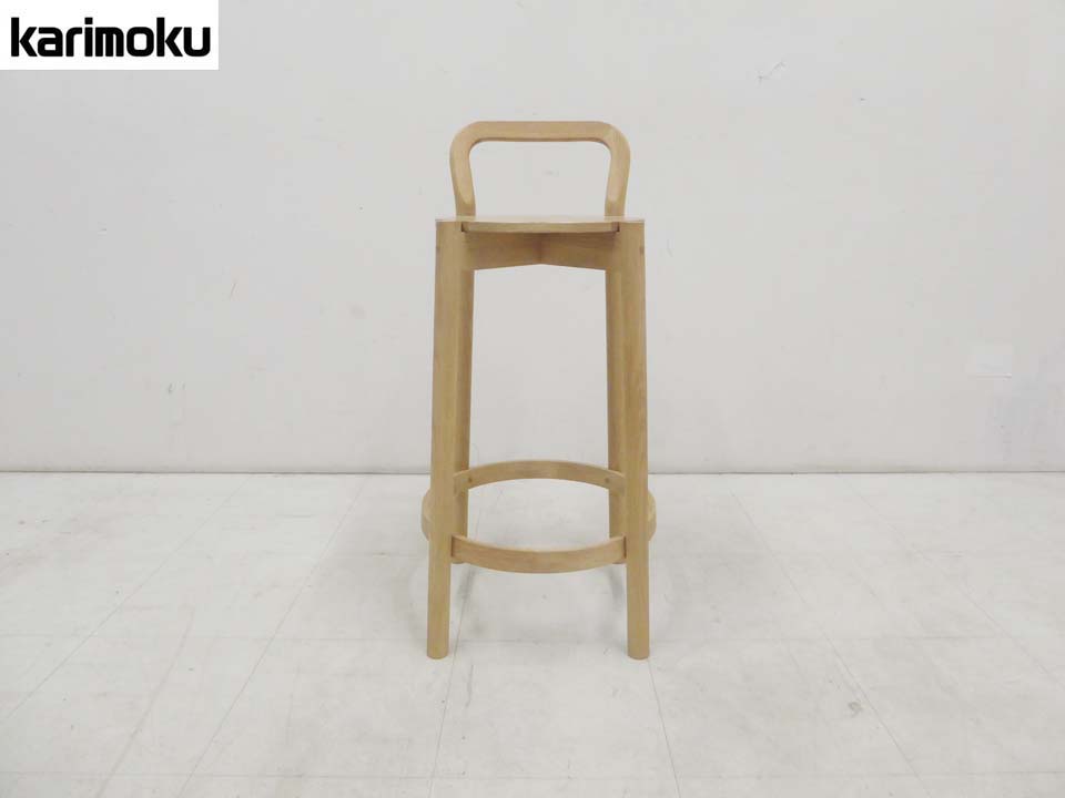 美品■karimoku カリモク■日本製 NEW STANDARD ニュースタンダード キャストール バースツール ローウィズバックレスト カウンターチェア バースツール ロータイプ-4｜買取ドットコム　店 35,620円