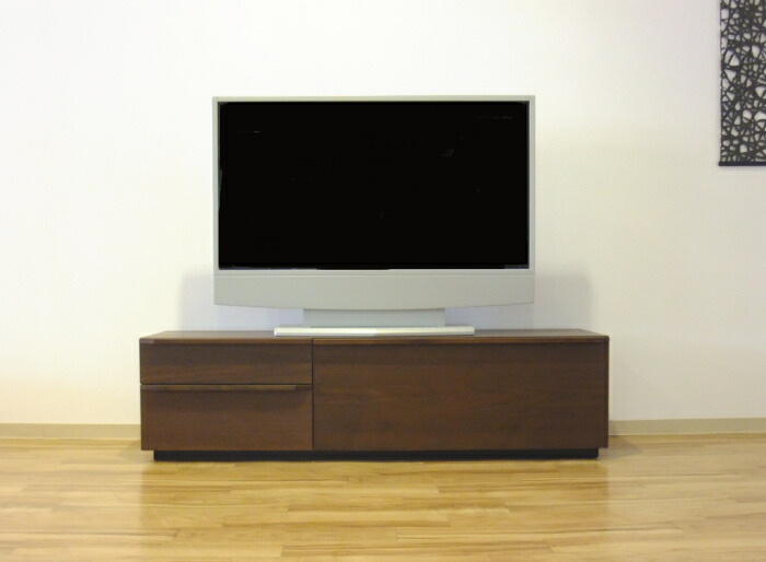 【送料無料】強化紙仕様のとてもきれいな仕上がり のテレビtvボード♪ウォールナット＆オーク 扉を閉めたままでもリモコン操作が可能です!! すっきりとしたモダンなデザインです!!サイズあり！ 同デザインのロータイプもあります♪