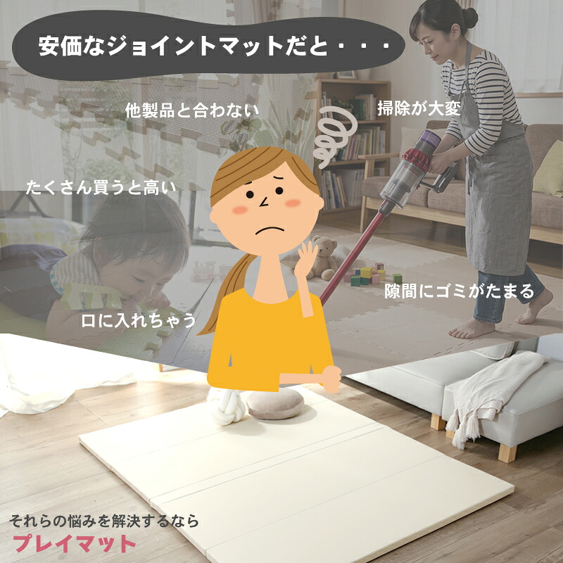 30%OFFクーポン12日迄★ 折りたたみ ベビー プレイマット 厚さ4cm 4つ折り 厚手 折り畳み 防音 防水 撥水 クッションマット シームレス フロアマット マット 防音マット 幅 140 160 200 円形 丸 床 クッション 赤ちゃん 子供 おしゃれ かわいい