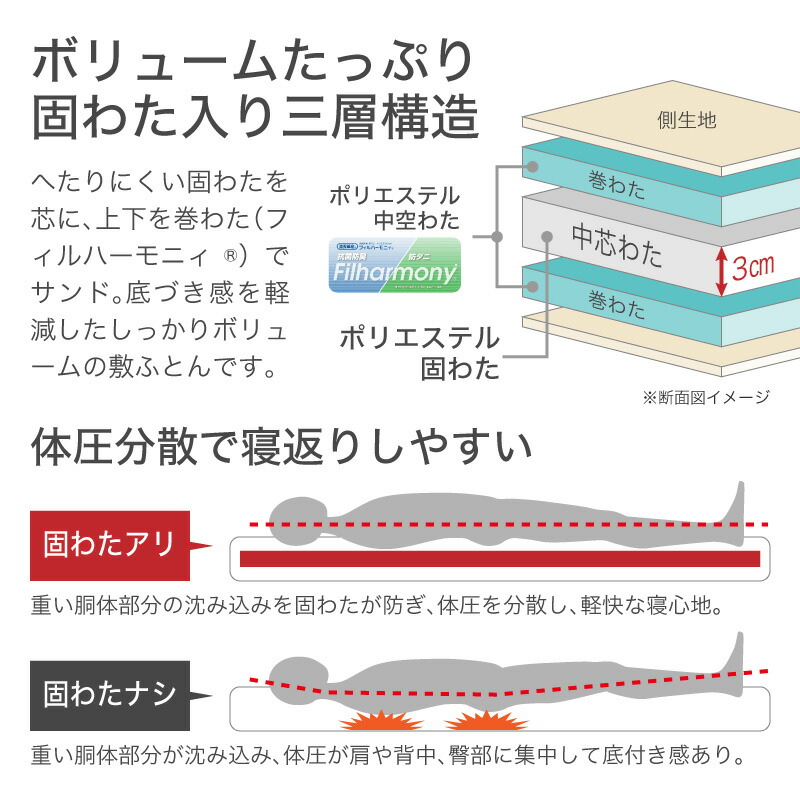 pt5倍 2%クーポン 4人用ファミリータイプ 20-21日 250×200 カバー付き スーパーワイドサイズ テイジン ファミリー ファミリー布団  ワイド 丸洗い 固綿入り 安心 家族広々 家族用 布団 快眠 快適 抗菌 敷きふとん 敷き布団 敷布団 日本製 清潔 衛生 防ダニ 防臭 【開店記念  ...