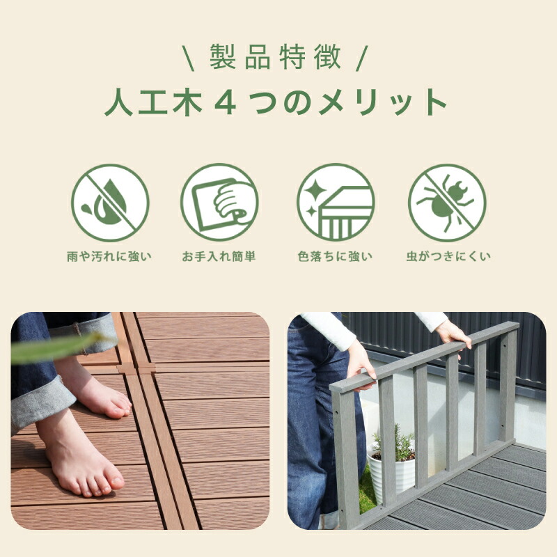 5%クーポン P2倍 22迄☆ ウッドデッキ 踏み台 単品 玄関台 ウッドテラス 縁側 庭 縁台 人工木 シンプル デッキ DIY ガーデンデッキ  ガーデンベンチ ウッドパネル 頑丈 屋外 ベランダ 樹脂 ブラック グレー ブラウン ナチュラル 防腐 耐久性 ガーデンファニチャー ...