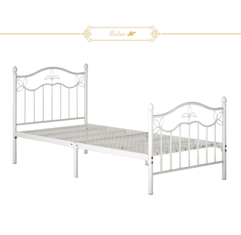 P2倍 クーポン 7 パイプベッド ベッド プリンセス シングルベッド 15 26 パイプ プリンセススタイル かわいいベッド お姫様ベッド 可愛い