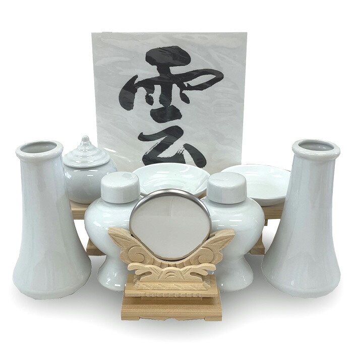 神棚用 日本製神前物の具10点書き割り/大