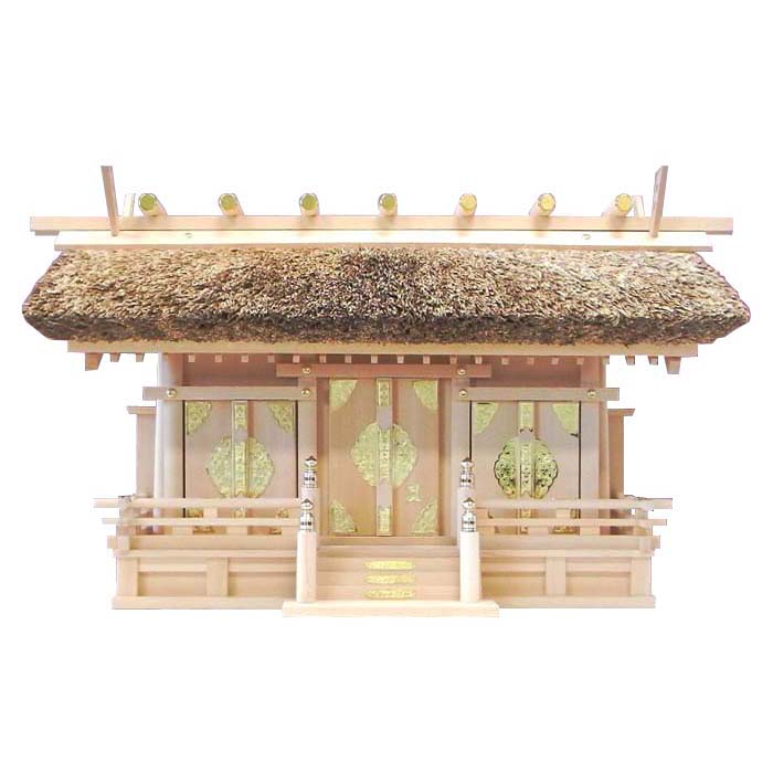 神棚/御前上等 茅葺き三社/神喜