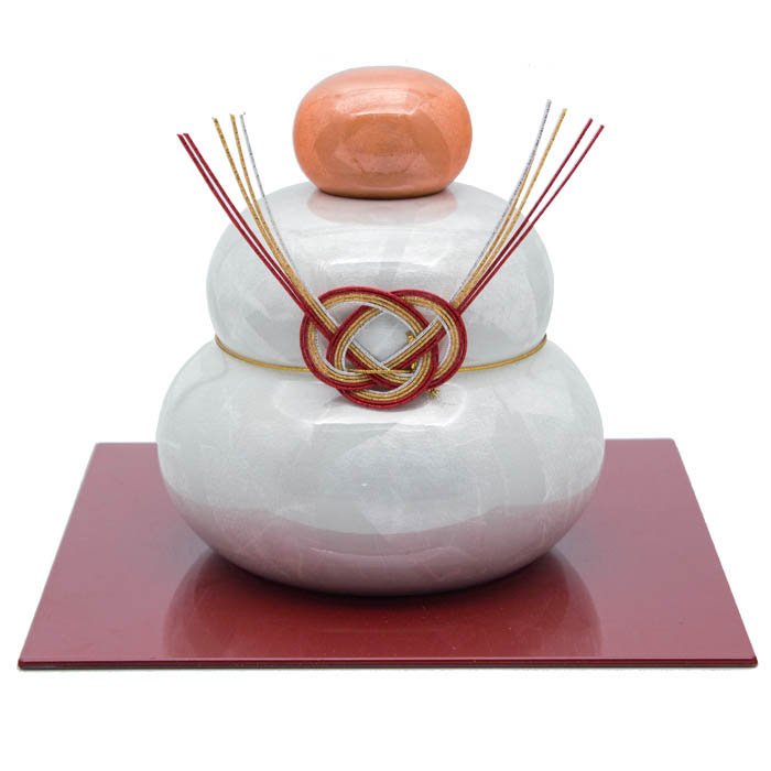 楽天市場】九谷焼 九谷釉裏銀彩鏡餅 青郊窯 ＜送料無料＞山中漆器 金沢